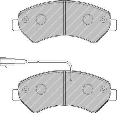 FSL1925 Ferodo Комплект тормозных колодок, дисковый тормоз