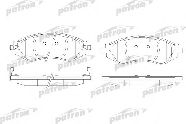 pbp1905 PATRON Комплект тормозных колодок, дисковый тормоз