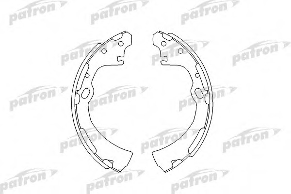 Купить psp282 PATRON Комплект тормозных колодок в интернет-магазине Ravta – самая низкая цена