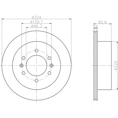 92203900 Textar Тормозной диск