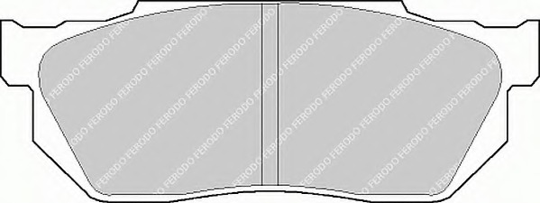 Купить fdb300 FERODO Комплект тормозных колодок, дисковый тормоз в интернет-магазине Ravta – самая низкая цена