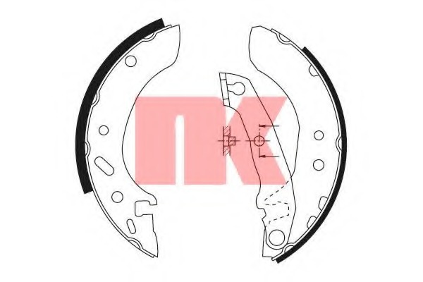 2725586 NK Комплект тормозных колодок
