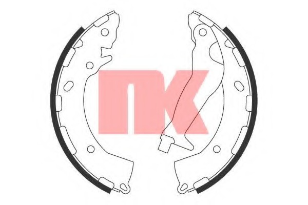 2734789 NK Комплект тормозных колодок