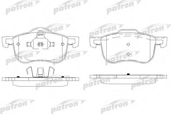 pbp1382 PATRON Комплект тормозных колодок, дисковый тормоз
