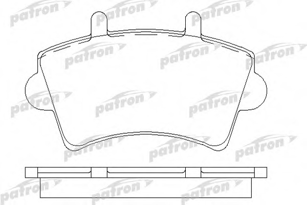 pbp1452 PATRON Комплект тормозных колодок, дисковый тормоз