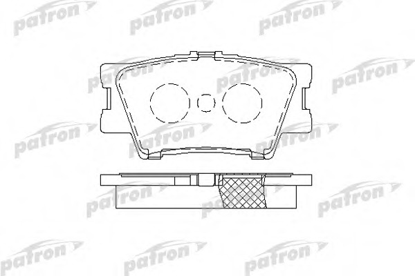 Купить pbp1892 PATRON Комплект тормозных колодок, дисковый тормоз в интернет-магазине Ravta – самая низкая цена
