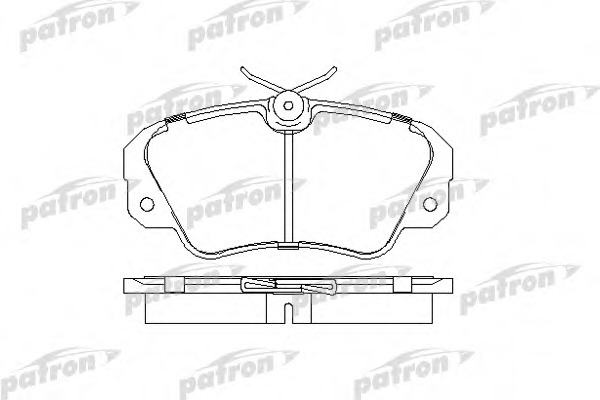 pbp686 PATRON Комплект тормозных колодок, дисковый тормоз
