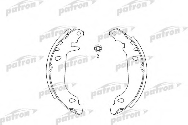 Купить psp337 PATRON Комплект тормозных колодок в интернет-магазине Ravta – самая низкая цена