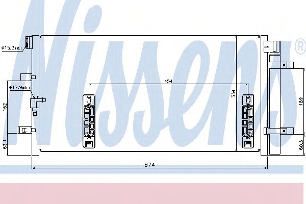 940042 Nissens Конденсатор, кондиционер