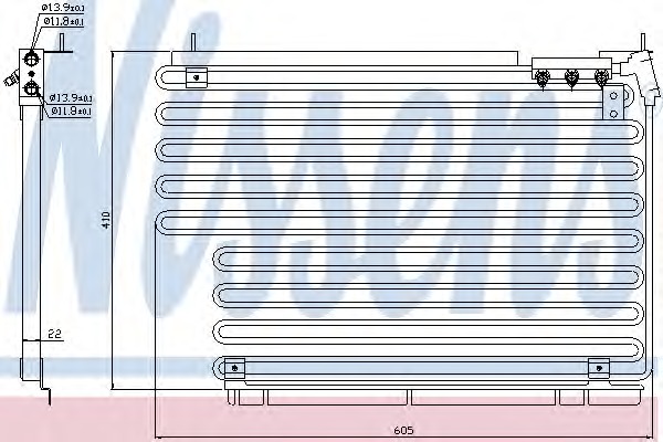 94216 Nissens Конденсатор, кондиционер