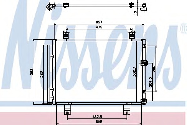 94950 NISSENS Конденсатор, кондиционер