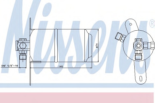 95025 Nissens Осушитель, кондиционер