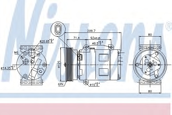 89072 Nissens Компрессор, кондиционер