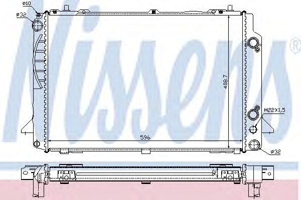 60467A NISSENS Радиатор, охлаждение двигателя