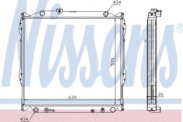 647551 Nissens Радиатор, охлаждение двигателя