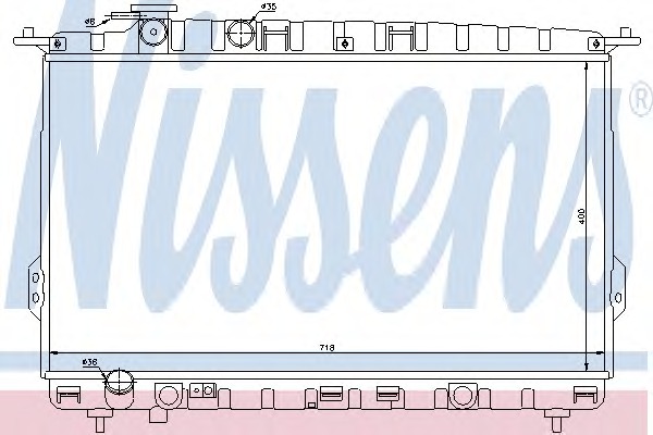 67026 NISSENS Радиатор, охлаждение двигателя