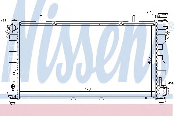 61004 Nissens Радиатор, охлаждение двигателя
