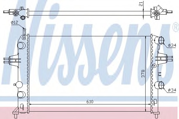 Купить 63091 NISSENS Радиатор, охлаждение двигателя в интернет-магазине Ravta – самая низкая цена