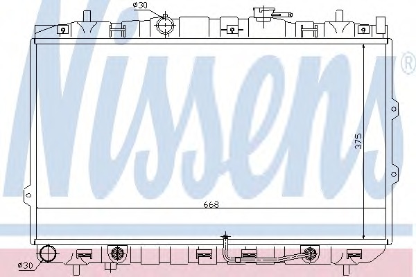 66649 NISSENS Радиатор, охлаждение двигателя