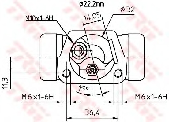 Купить bwh232 TRW Колесный тормозной цилиндр в интернет-магазине Ravta – самая низкая цена