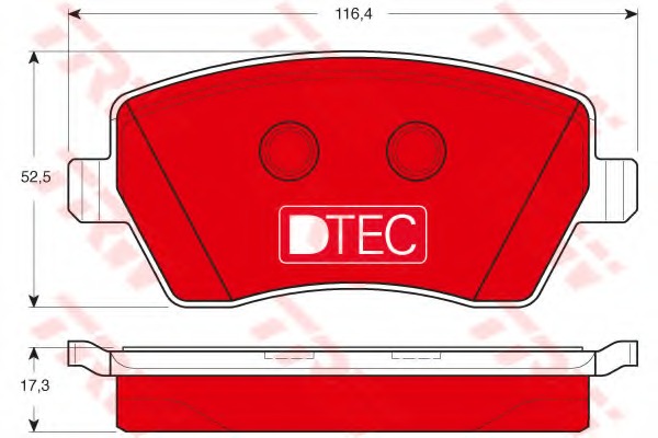 gdb3332dte TRW Комплект тормозных колодок, дисковый тормоз