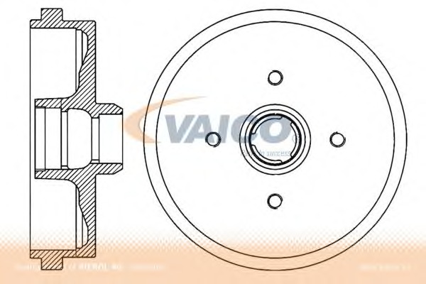Купить V10-60009 VAICO Тормозной барабан в интернет-магазине Ravta – самая низкая цена