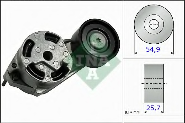 534 0516 10 INA Натяжная планка, поликлиновой ремень