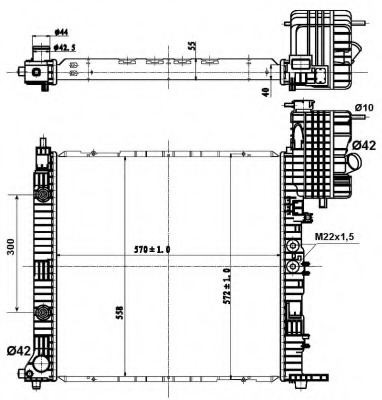 50581 NRF Радиатор, охлаждение двигателя