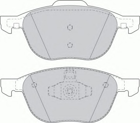 FDB1594 Ferodo Комплект тормозных колодок, дисковый тормоз