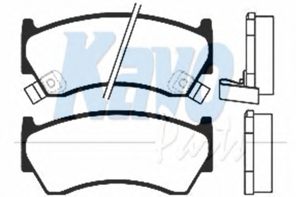 adb3449 ALLIED NIPPON Комплект тормозных колодок, дисковый тормоз
