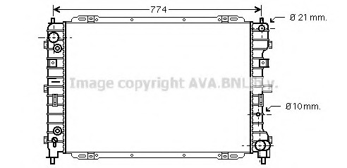 fd2345 AVA QUALITY COOLING Радиатор, охлаждение двигателя