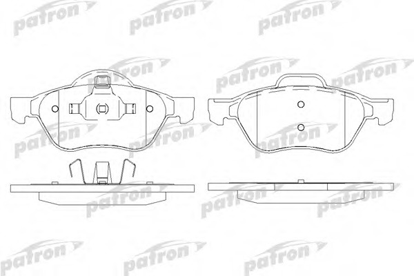 pbp1440 PATRON Комплект тормозных колодок, дисковый тормоз