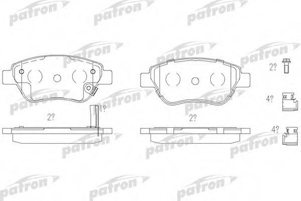 Купить pbp1920 PATRON Комплект тормозных колодок, дисковый тормоз в интернет-магазине Ravta – самая низкая цена