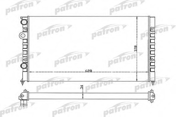 Купить prs3370 PATRON Радиатор, охлаждение двигателя в интернет-магазине Ravta – самая низкая цена