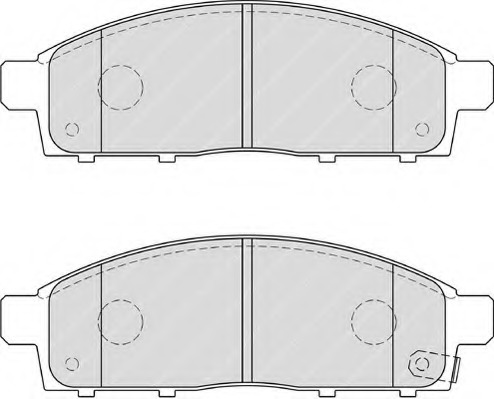 fdb4023 FERODO Комплект тормозных колодок, дисковый тормоз