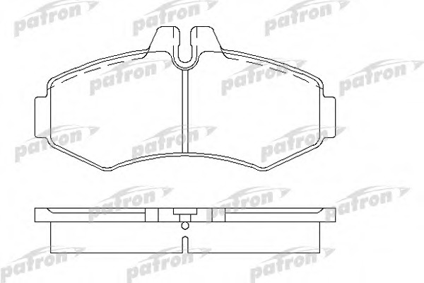 pbp1304 PATRON Комплект тормозных колодок, дисковый тормоз