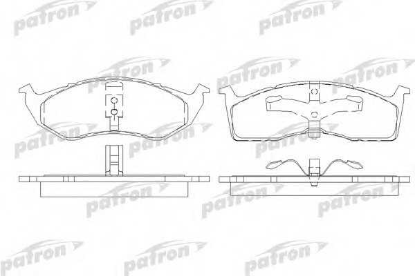 pbp7006 PATRON Комплект тормозных колодок, дисковый тормоз