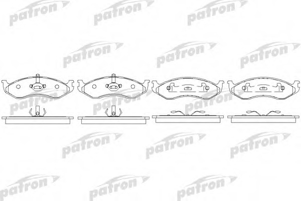 Купить pbp929 PATRON Комплект тормозных колодок, дисковый тормоз в интернет-магазине Ravta – самая низкая цена