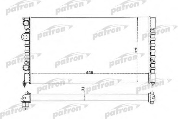 Купить prs3374 PATRON Радиатор, охлаждение двигателя в интернет-магазине Ravta – самая низкая цена