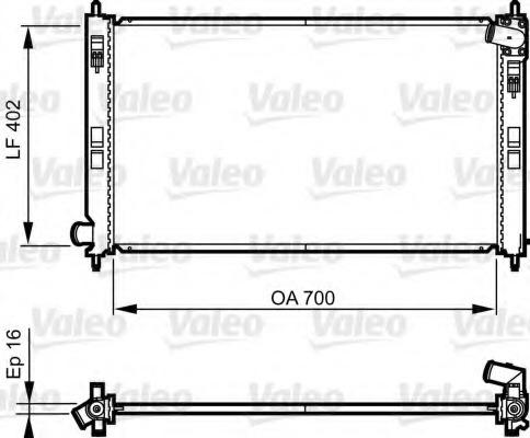 735575 VALEO Радиатор, охлаждение двигателя