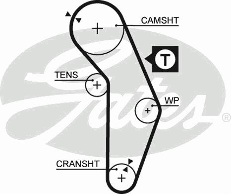 5350XS GATES Ремень ГРМ