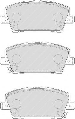 FDB1859 Ferodo Комплект тормозных колодок, дисковый тормоз