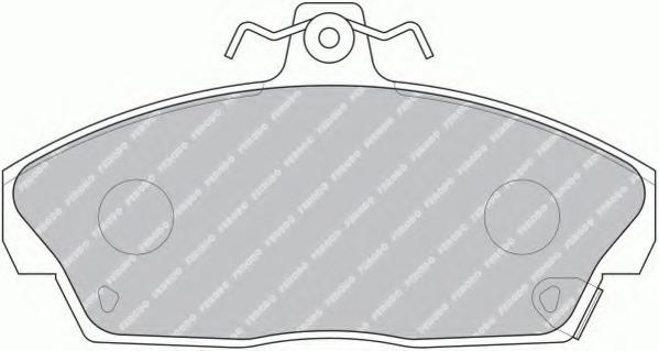 fdb613 FERODO Комплект тормозных колодок, дисковый тормоз