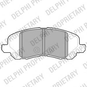 lp2038 DELPHI Комплект тормозных колодок, дисковый тормоз