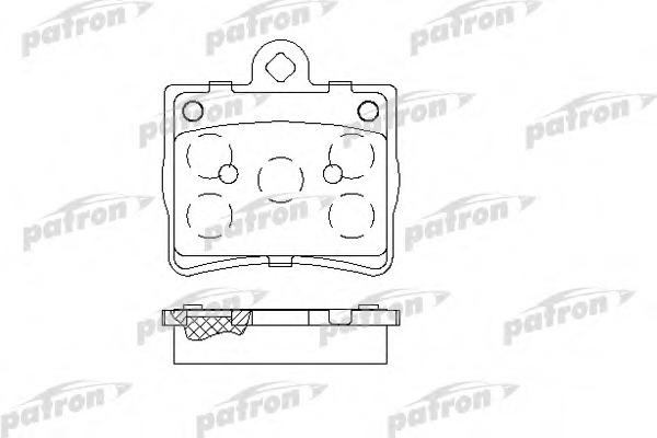 Купить pbp1310 PATRON Комплект тормозных колодок, дисковый тормоз в интернет-магазине Ravta – самая низкая цена