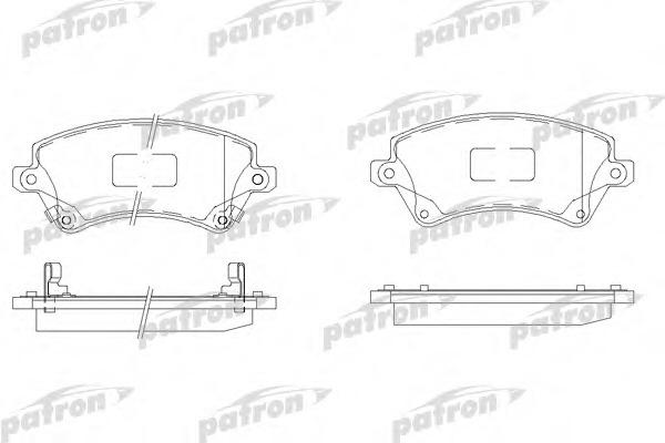 Купить pbp1573 PATRON Комплект тормозных колодок, дисковый тормоз в интернет-магазине Ravta – самая низкая цена