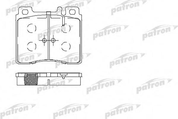 Купить pbp800 PATRON Комплект тормозных колодок, дисковый тормоз в интернет-магазине Ravta – самая низкая цена