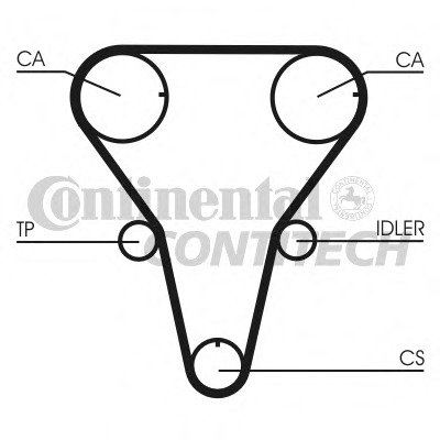 CT1047 CONTITECH Ремень ГРМ