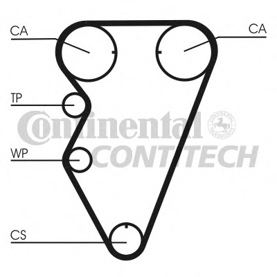 CT974 CONTITECH Ремень ГРМ