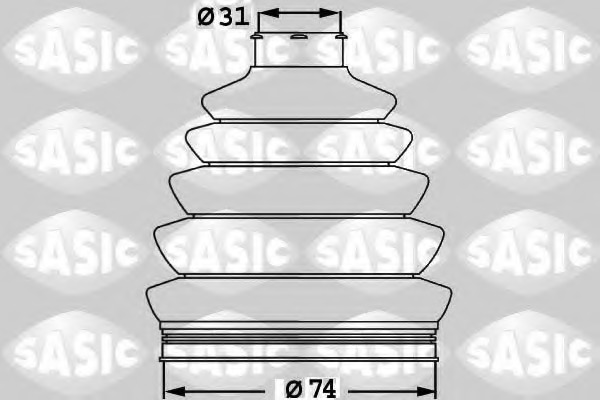 Купить 1900017 SASIC Комплект пылника, приводной вал в интернет-магазине Ravta – самая низкая цена